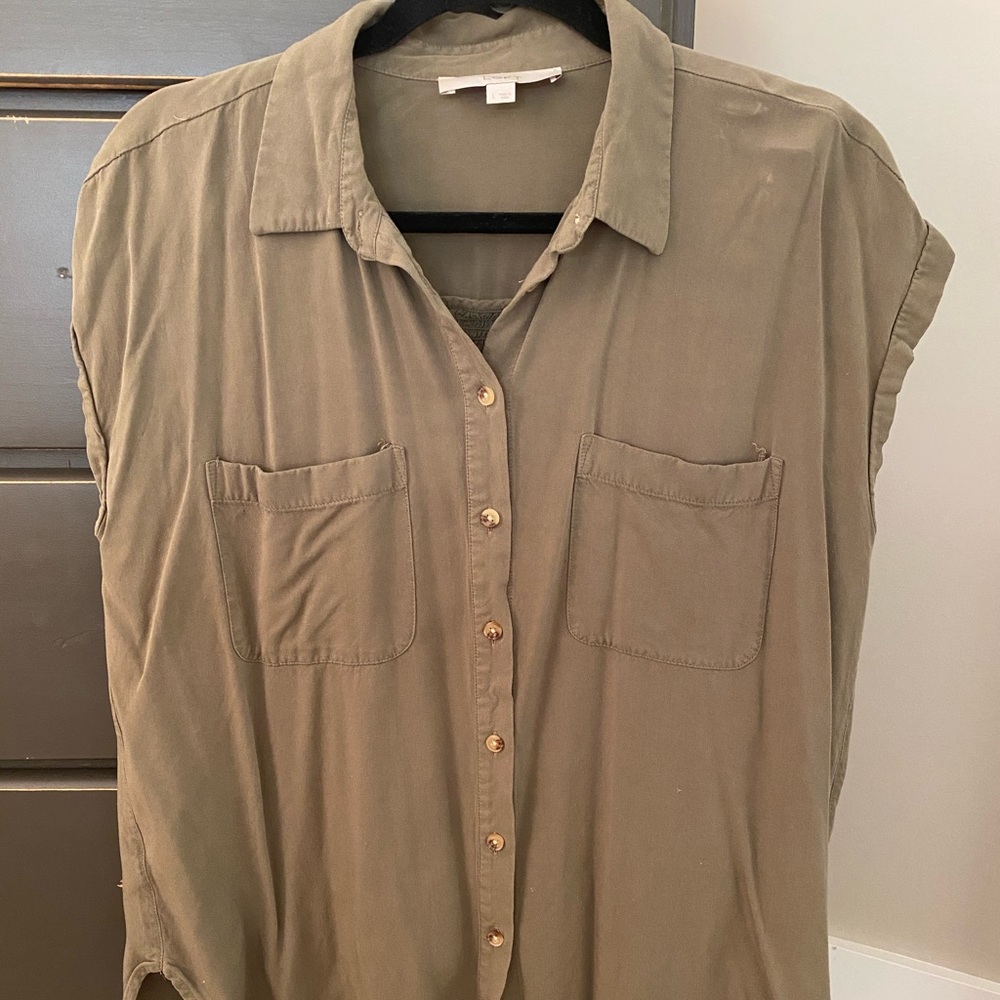 Loft army green top